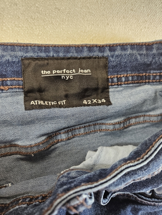 The Perfect Jean NYC Athletic Fit Jeans 42x34 Dark Wash - Picture 6 of 8